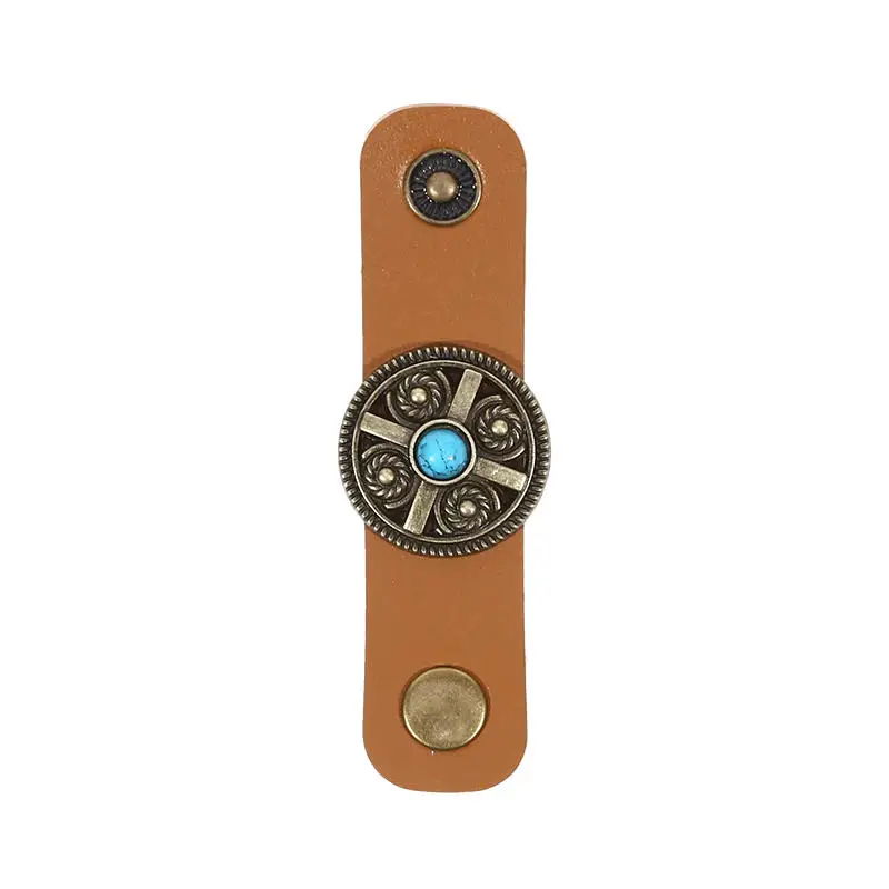 Pinza para pañuelos vintage estilo western hombre con anillo