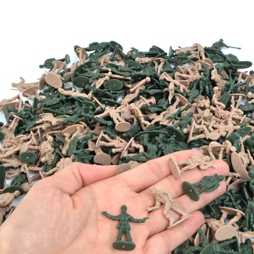 Figuras de soldados de plástico para juego de ejército de arena - imagen 5