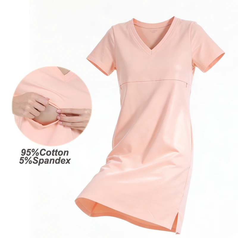 Vestido lactancia verano con cremallera oculta cómodo - imagen 2