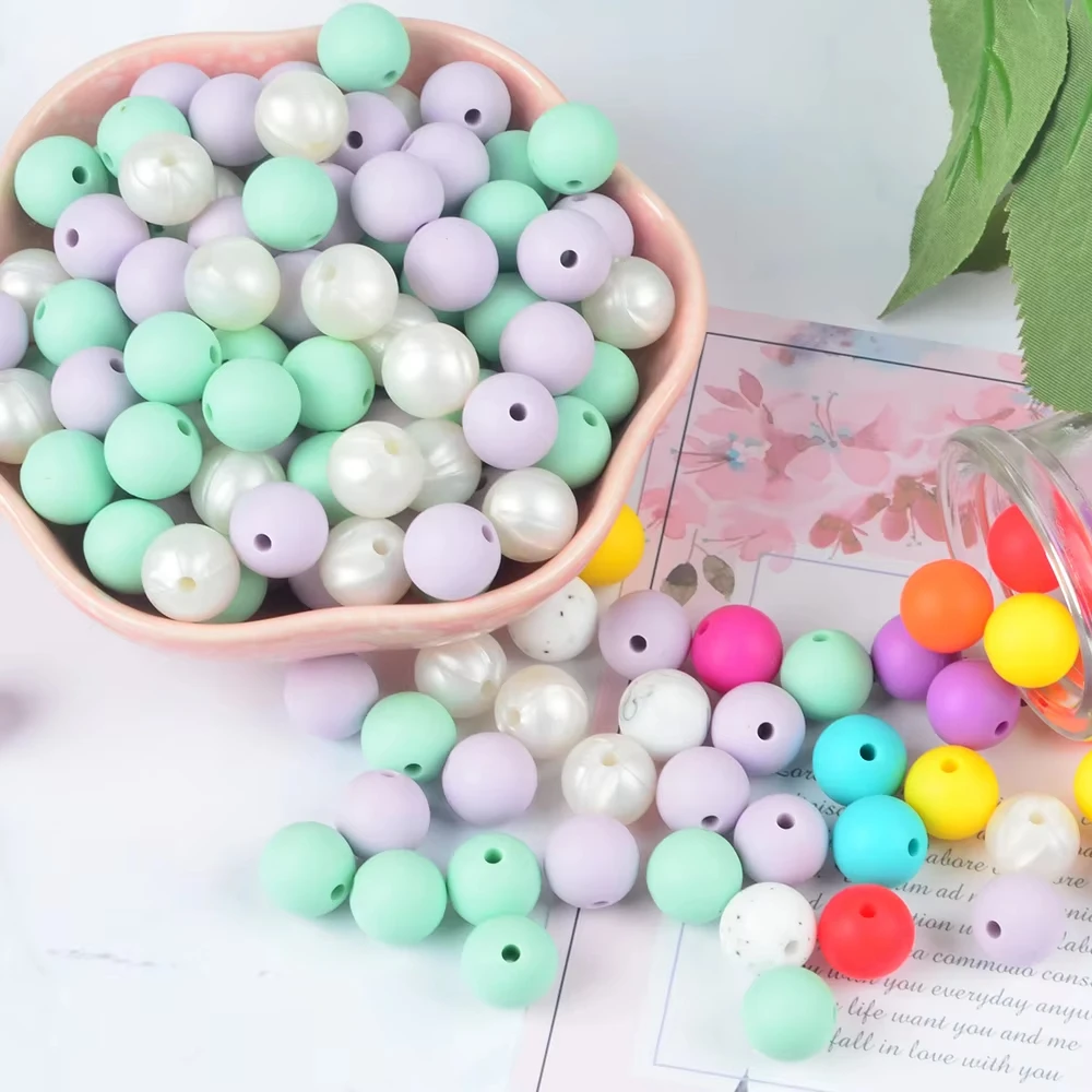 LOFCA cuentas de silicona para chupete DIY sin BPA