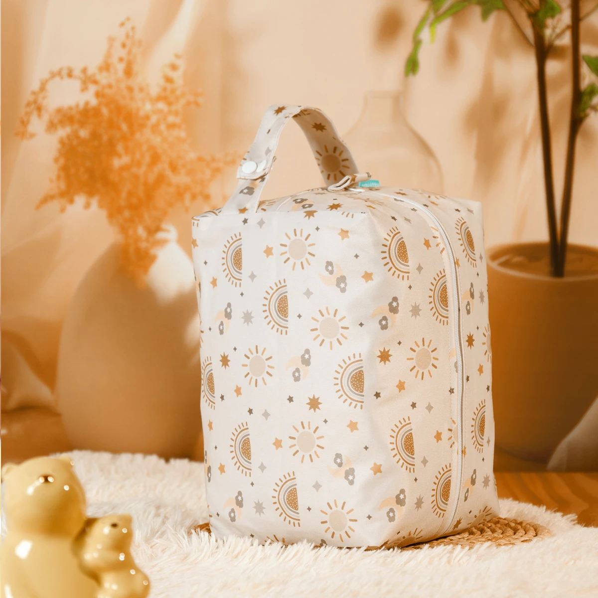 Elinfant Bolsa Impermeable Reutilizable para Pañales Húmedos y Secos - imagen 2