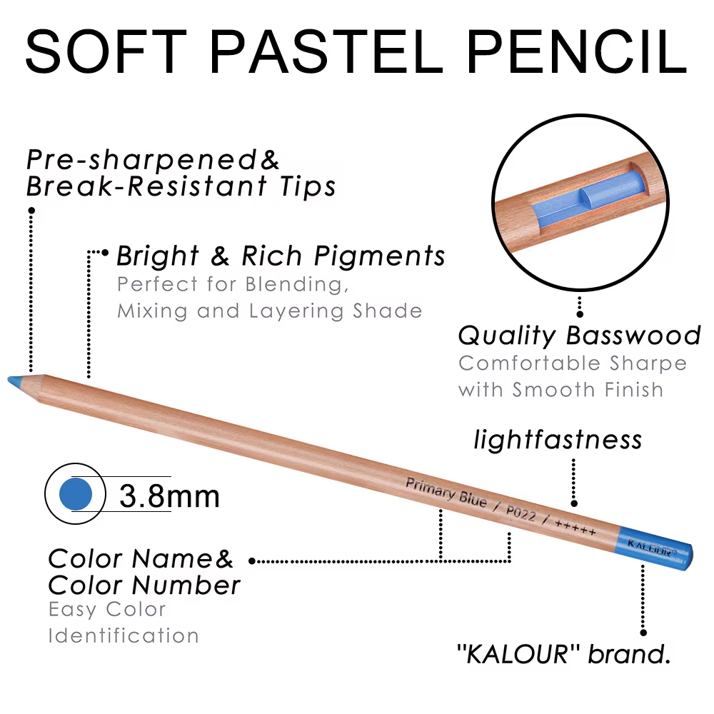Lápices de colores pastel en uso artístico