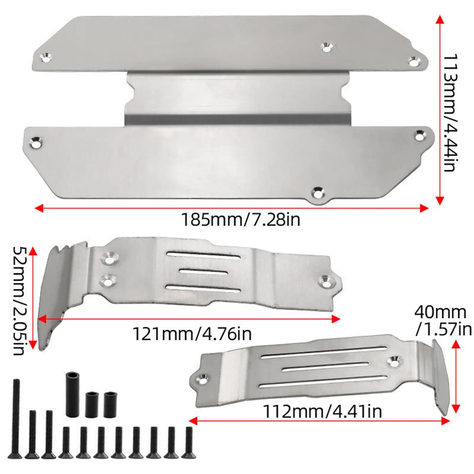 Mini 1: protectores de chasis resistentes para crawler RC - imagen 4