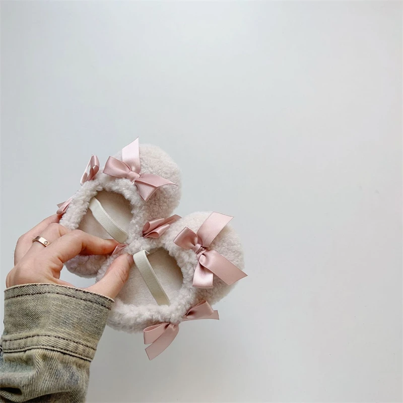Zapatos primeros pasos antideslizantes suela blanda para bebé de invierno - imagen 3