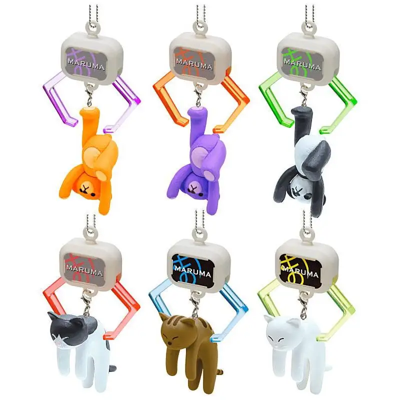 Juguetes de grúa Ikimon: mascotas colgantes kawaii gatito, oso y panda - imagen 2