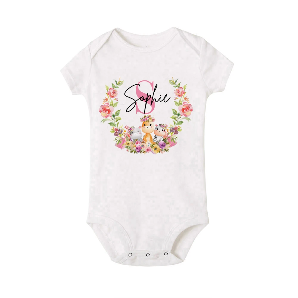Pelele personalizado para niña con estampado de animales - imagen 4