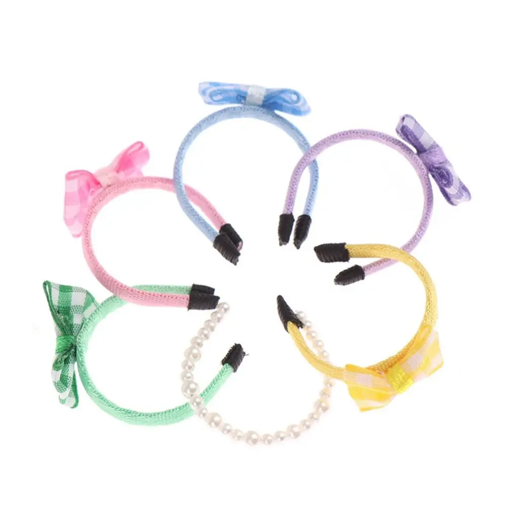 Diadema con lazo para muñeca, accesorio hecho a mano estilo boutique - imagen 4