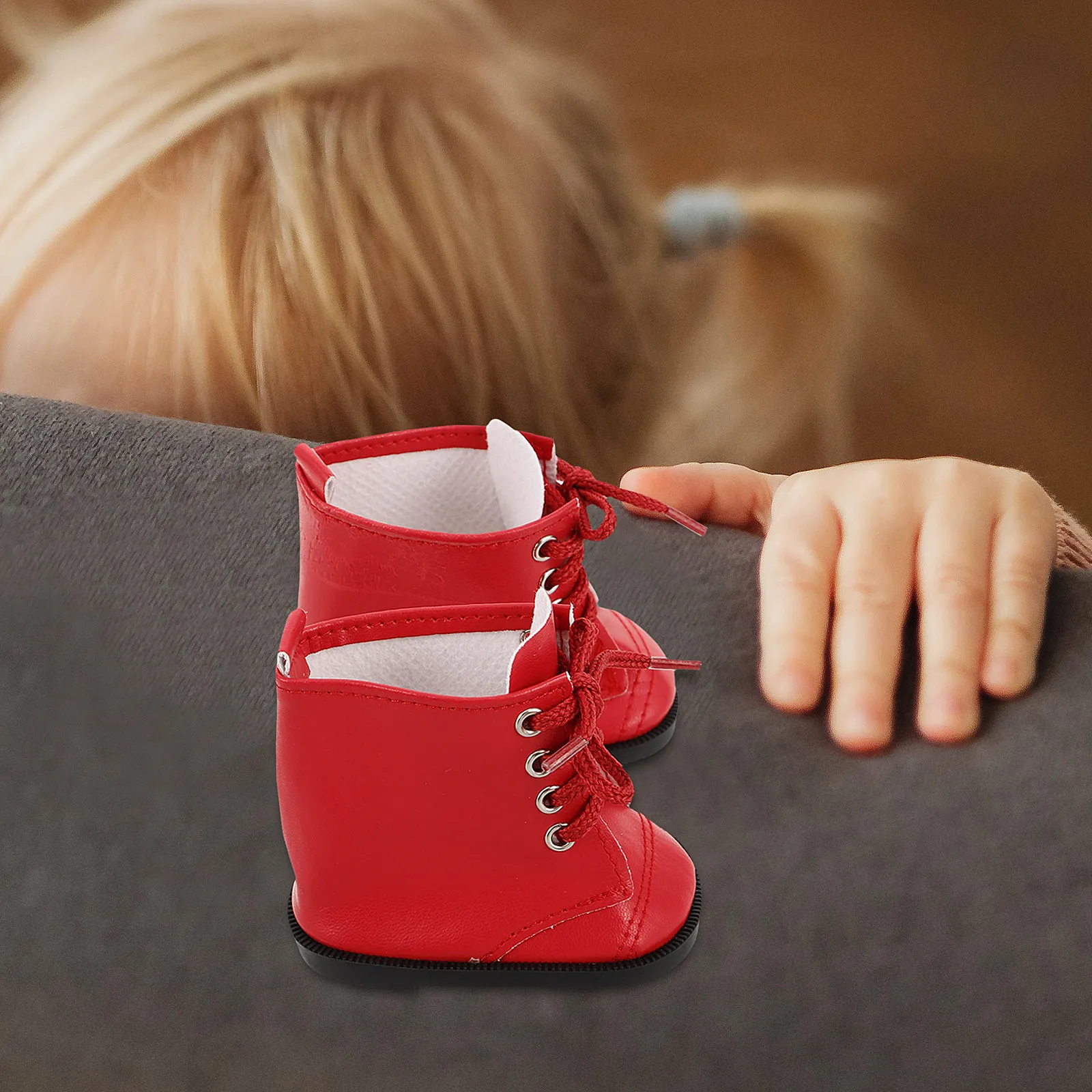 Botas para niña PU en miniatura, zapatos de disfraz - imagen 4