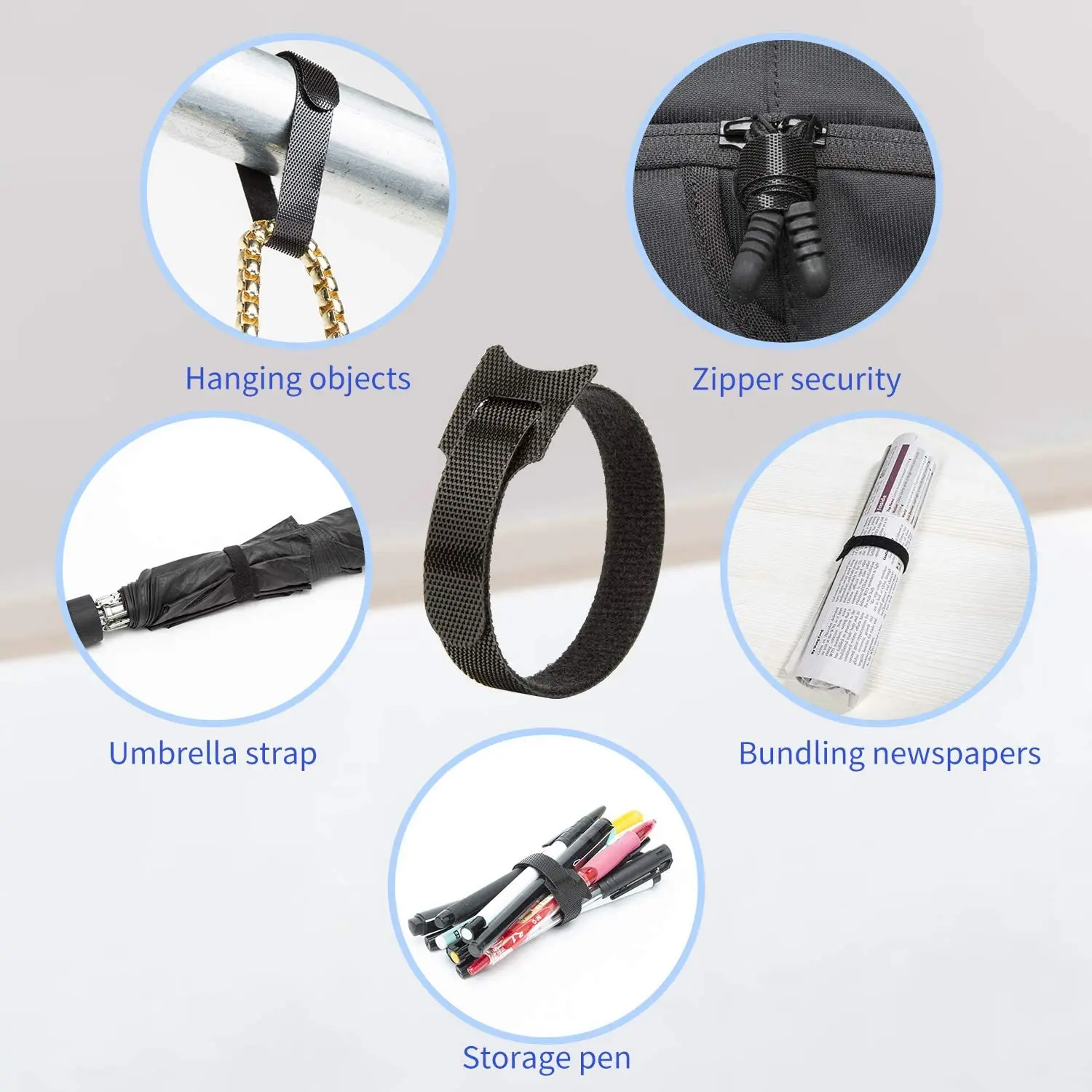 Organizadores de cables reutilizables para ratón y auriculares - imagen 3