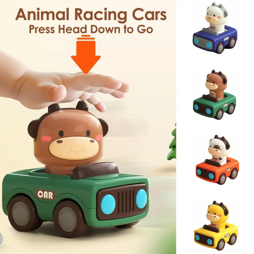 Coche de juguete interactivo para bebés con empuje y fricción - imagen 2