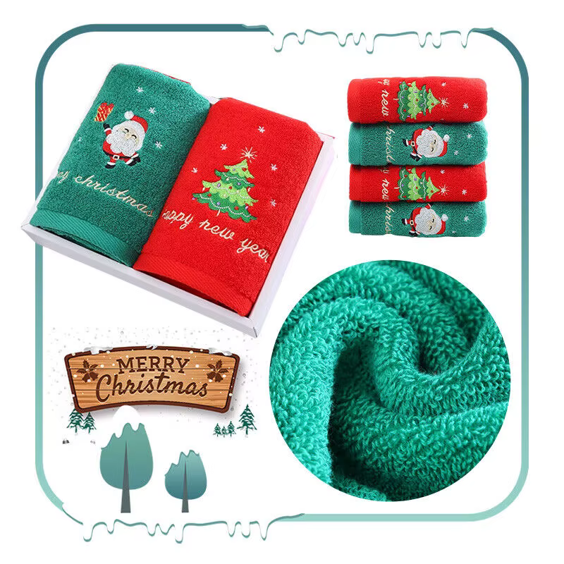 Toallas de algodón navideñas para bebé