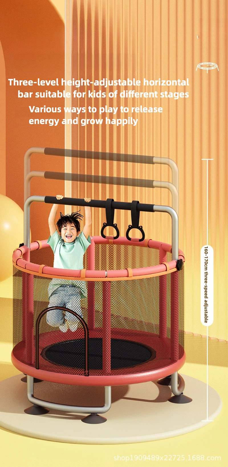 Estructura plegable del mini trampolín