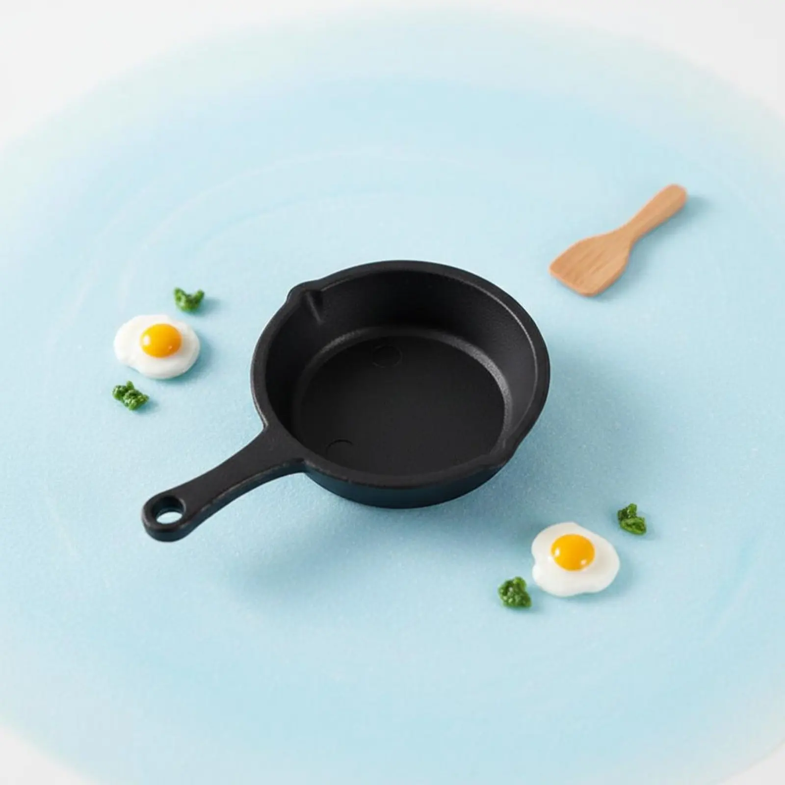 Sartén de juguete para cocina infantil miniatura realista fina