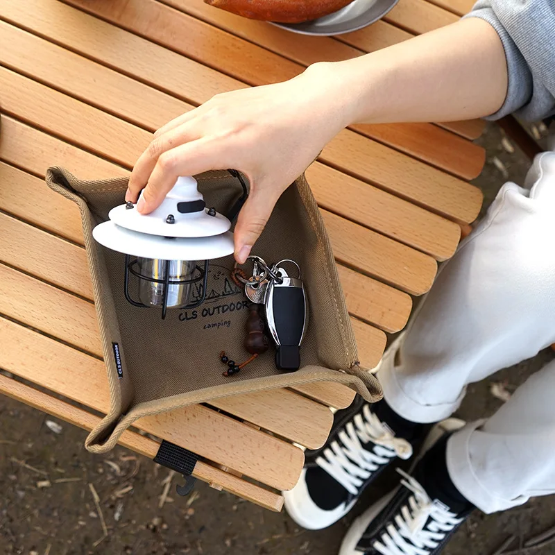 Caja de almacenamiento plegable para camping, portátil y cuadrada - imagen 3