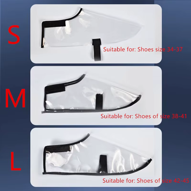 Fundas transparentes para zapatos en uso durante el trabajo