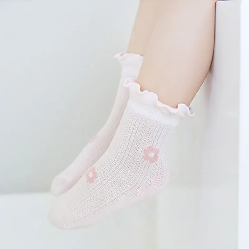 Calcetines verano con flores para niña - Suaves y ligeros - imagen 2