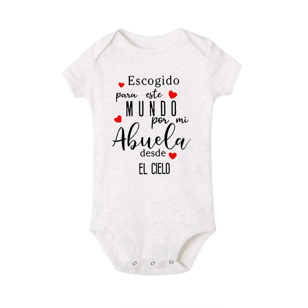 Mono manga corta para bebé – Estampado Mi Abuelo del Cielo - imagen 3
