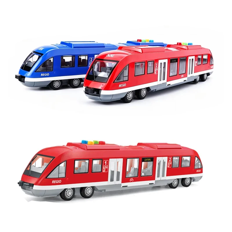 Tren de juguete musical con luces para niños – Modelo a escala realista - imagen 3