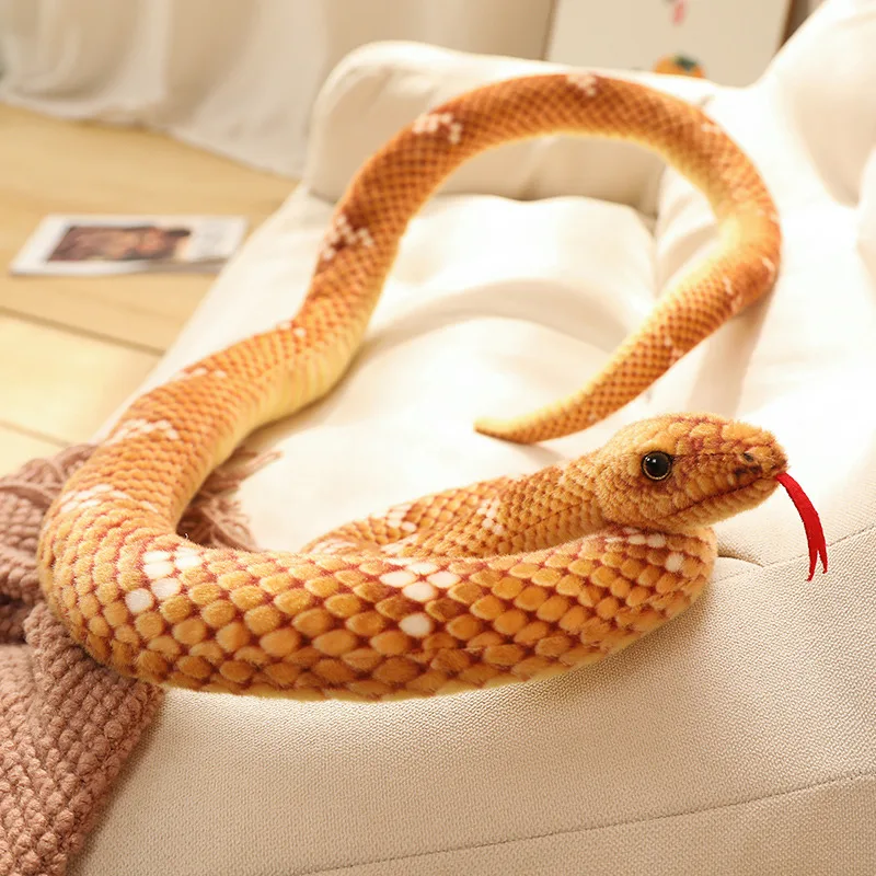 Peluche serpiente gigante de colores, juguete suave para regalo - imagen 4