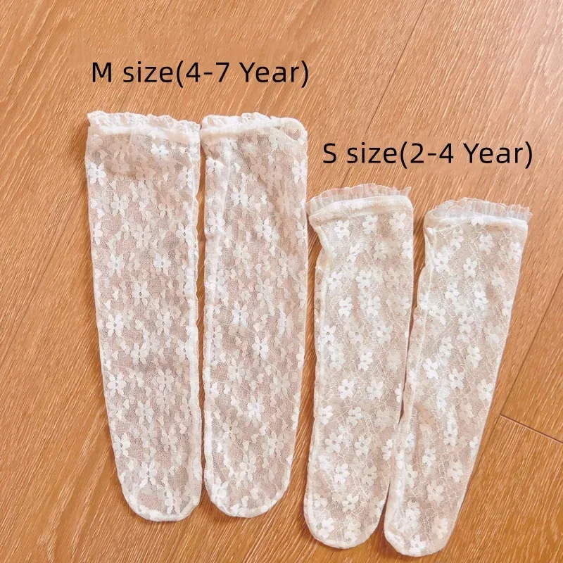 Calcetines de verano encaje niña – Suave transpirable con volantes - imagen 2
