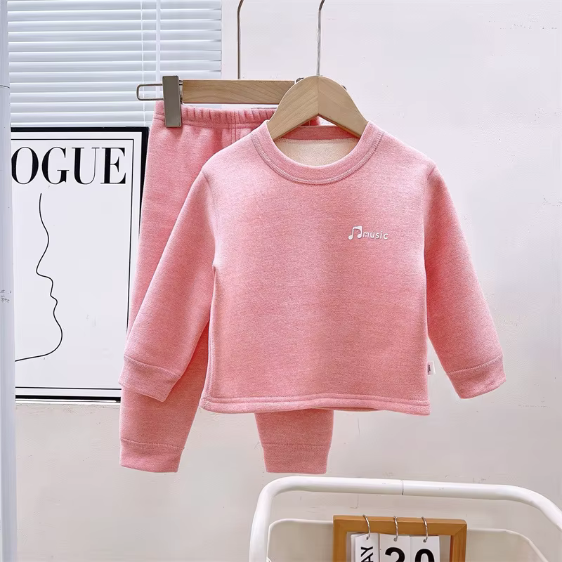 Conjunto de invierno infantil de algodón polar: sudadera y pantalón - imagen 4