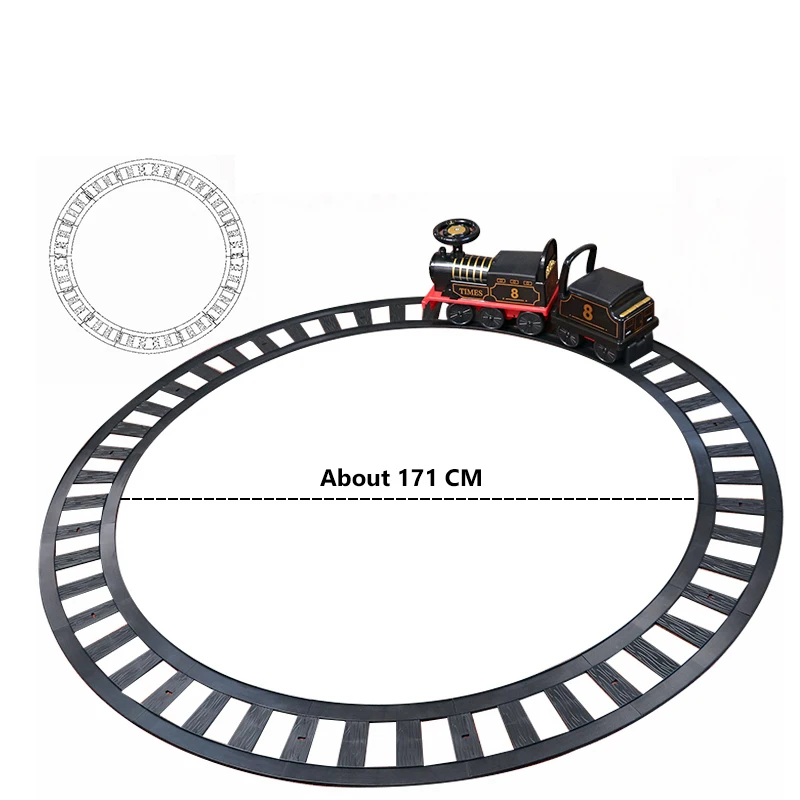 Tren eléctrico clásico para niños con vagón incluido - imagen 5