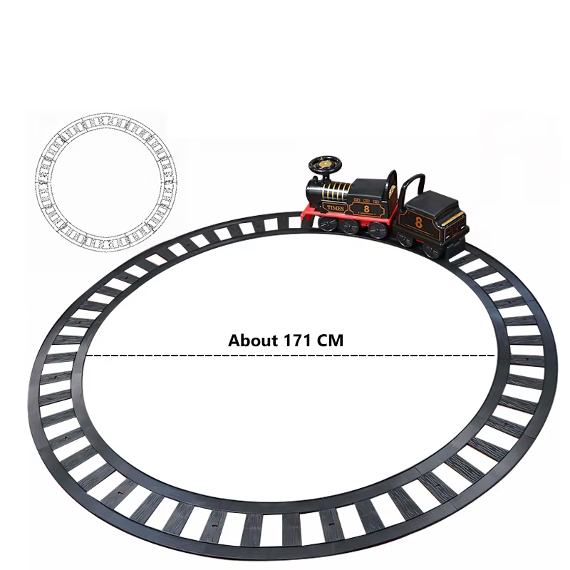 Tren eléctrico clásico para niños con vagón incluido - imagen 5