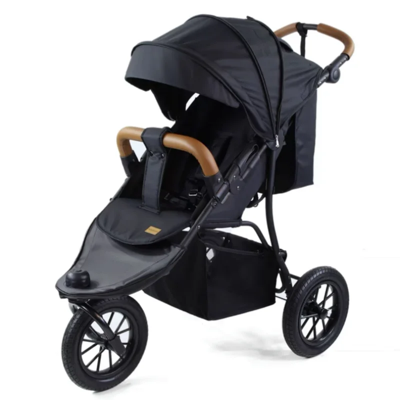 Cochecito ligero 3 ruedas para bebé – Plegable con absorbe-golpes - imagen 4