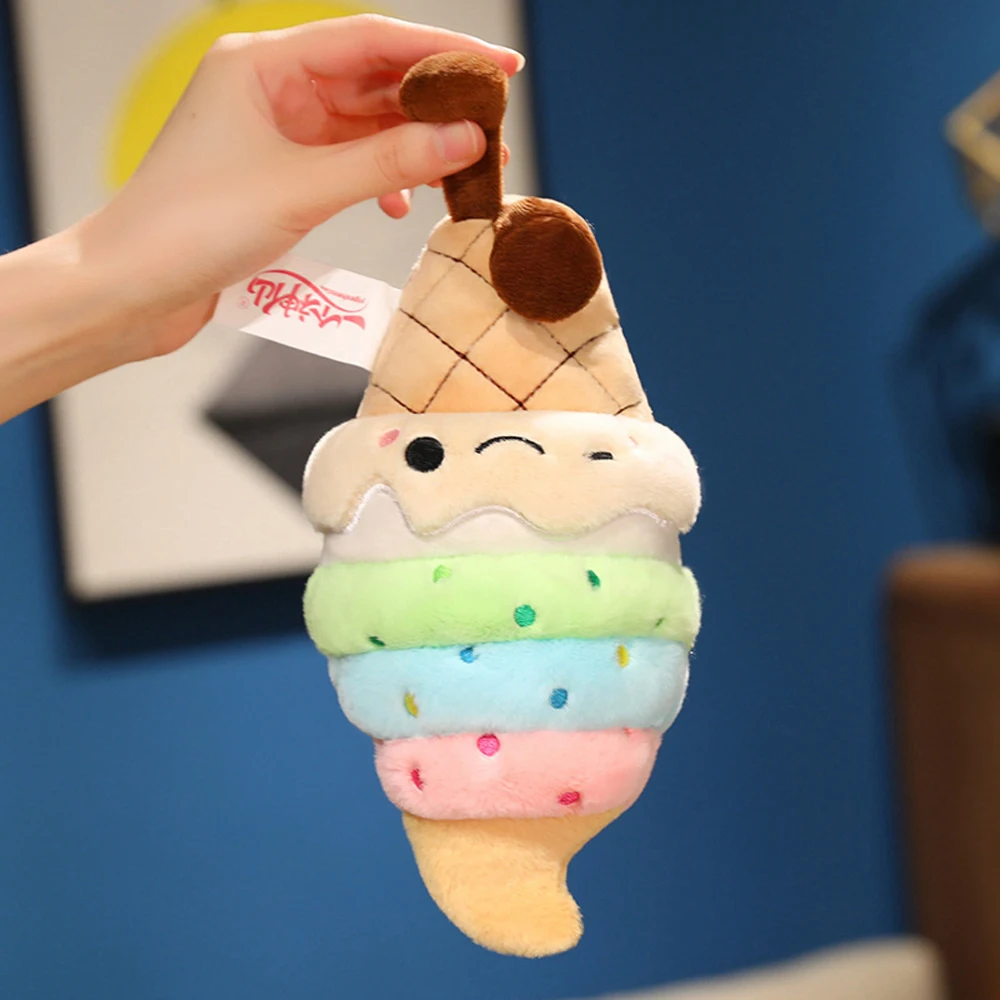 Peluche helado cono arcoíris colorido para niños, regalo - imagen 2