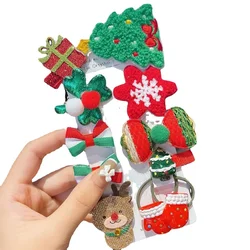 Pinzas para el cabello navideñas estilo princesa niña y bebé