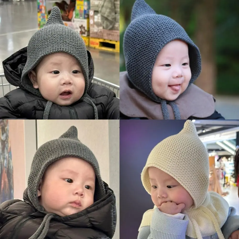 Gorro de punto en color caramelo para bebé
