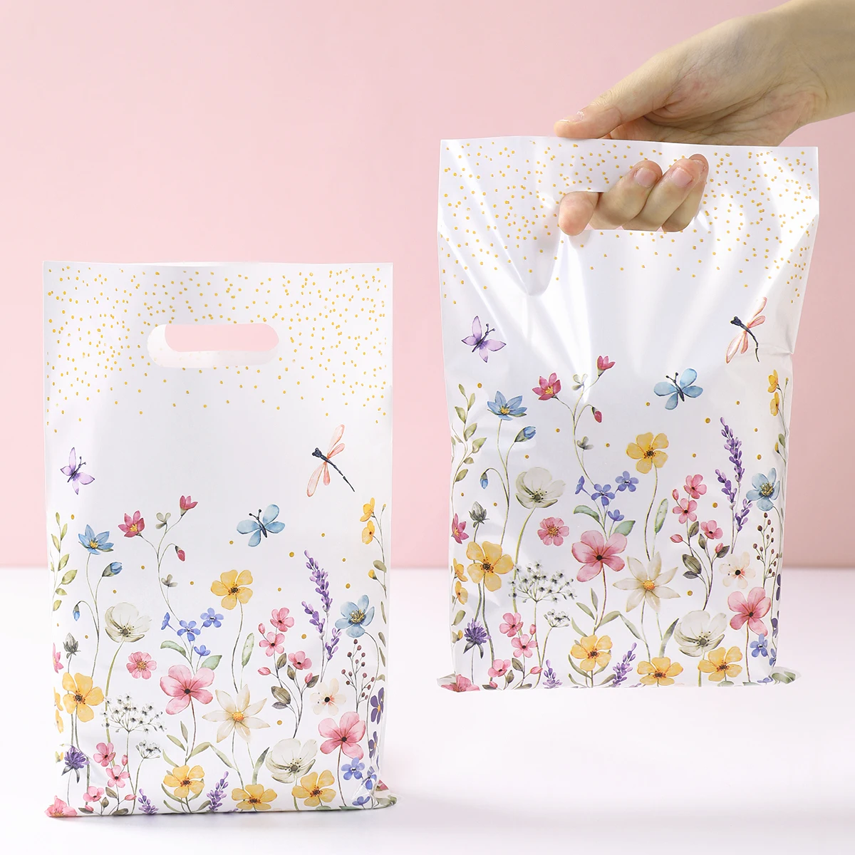 Bolsa de regalo floral para fiesta de nacimiento infantil - imagen 2