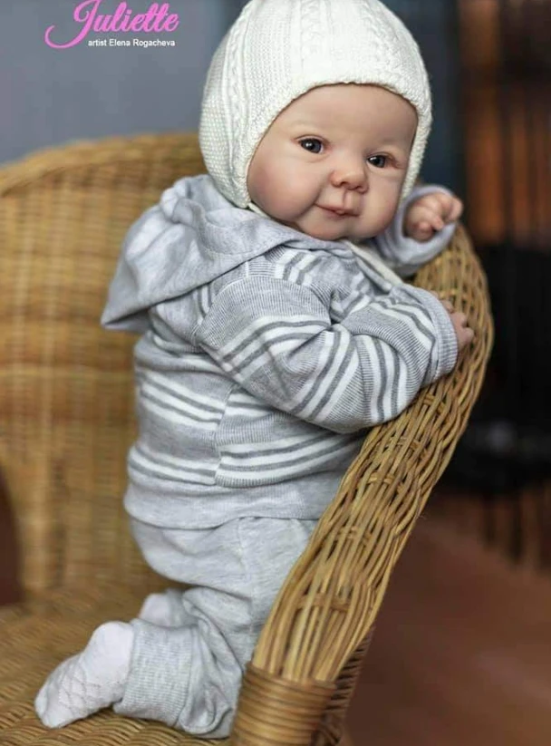 Muñeca realista Juliette de Genesis con kits pintados artesanales - imagen 2