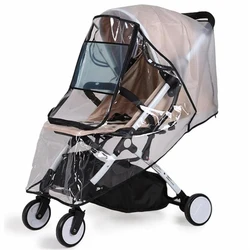 Cubrelluvias impermeable EVA para cochecito con cremallera y viento