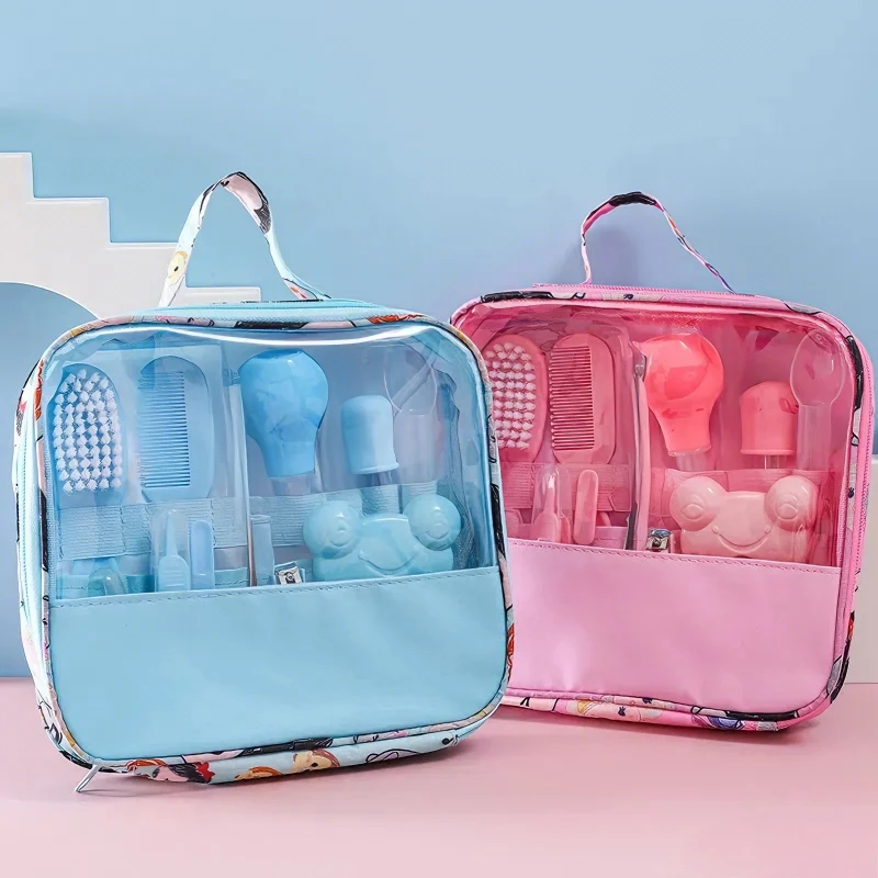 Kit de cuidado del bebé para uñas y cabello, portátil con bolsa