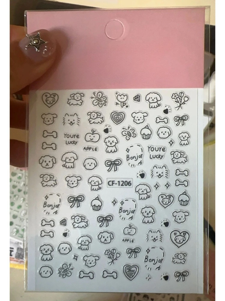 Pegatinas de perros estilo coreano para decorar cuadernos y diarios - imagen 2
