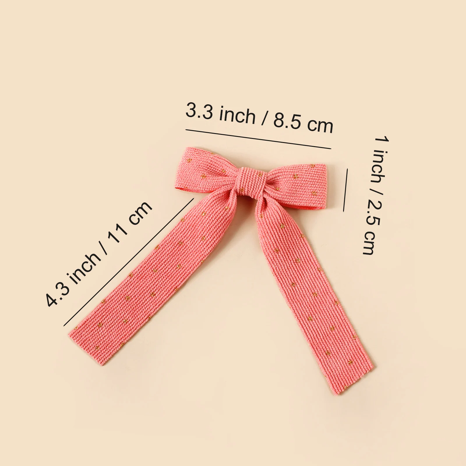 Pinzas con lazos streamer para el pelo de niña – accesorios cola - imagen 2