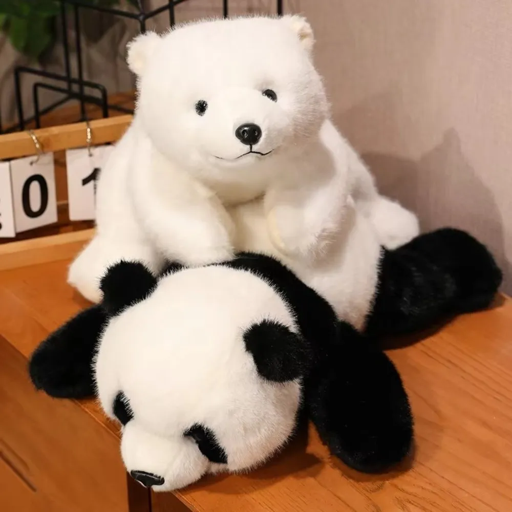 Cojín de suelo peluche animales panda mapache oso acostados - imagen 2