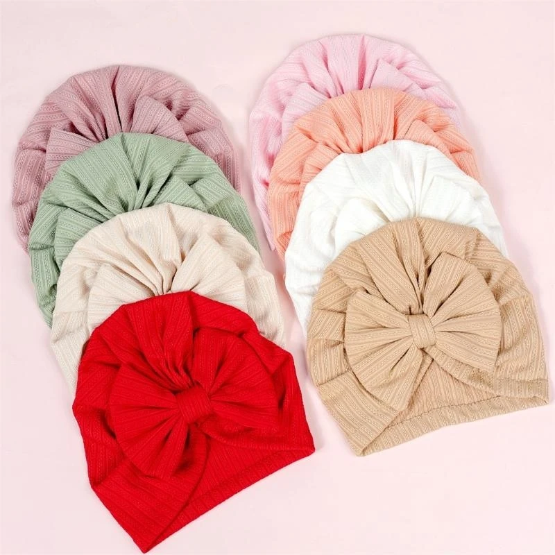 Gorro recién nacido transpirable con lazo suave para piel bebé