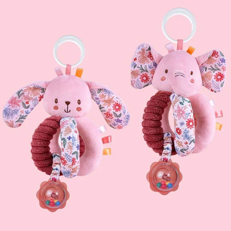 Sonajero peluche animales para bebé, agarre fácil - imagen 5