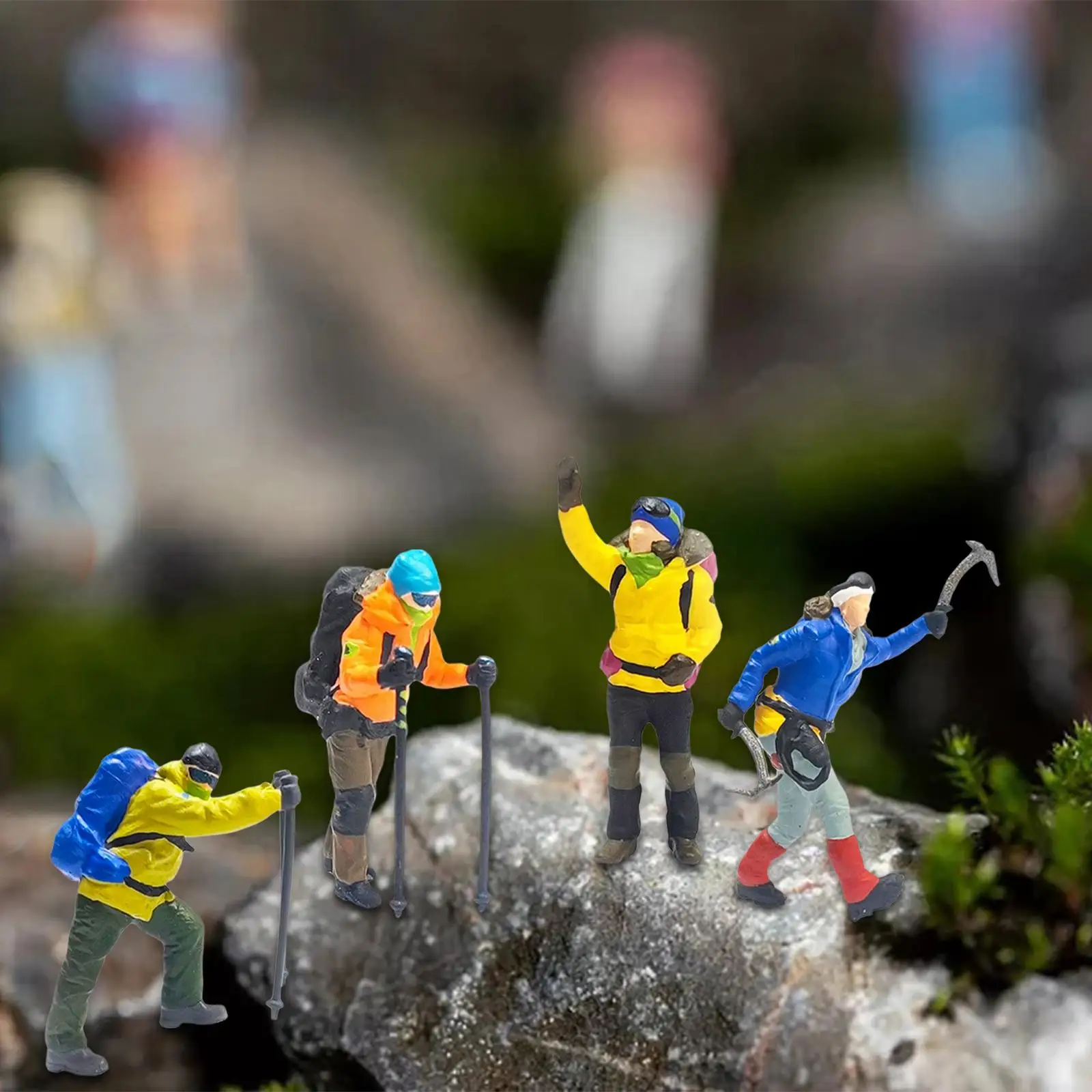 Tren en miniatura de resina con figura infantil para diorama - imagen 5