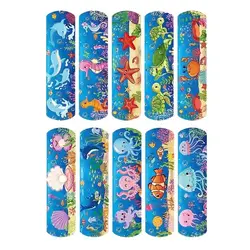 Tiritas infantiles adhesivas con motivo marino de peces kawaii
