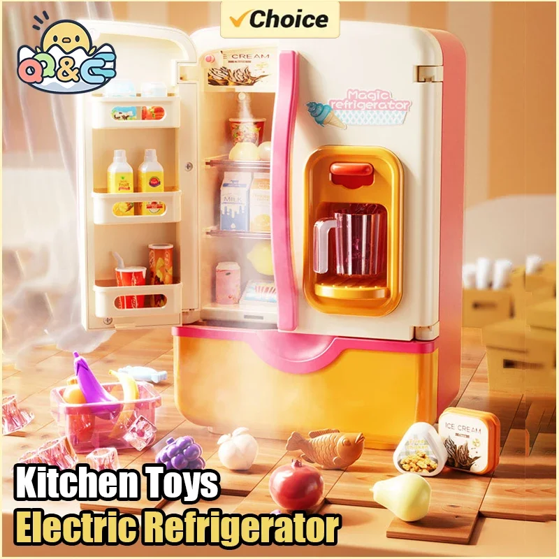 Casa de juegos para niños con cocina de juguete y refrigerador - imagen 2