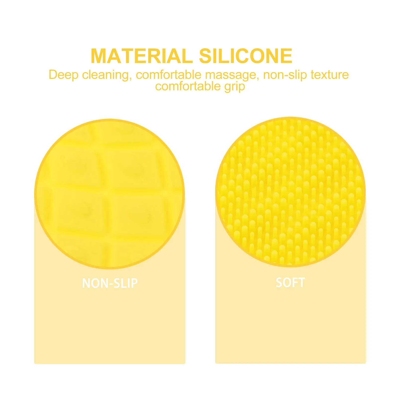Cepillo de silicona para bebés exfoliante masajeador de baño - imagen 2