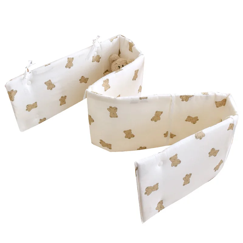 Protector de parachoques para cuna de bebé de algodón con perros - imagen 2