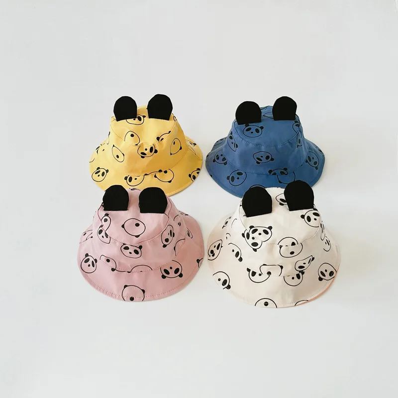 Sombrero infantil estilo coreano con estampado de panda
