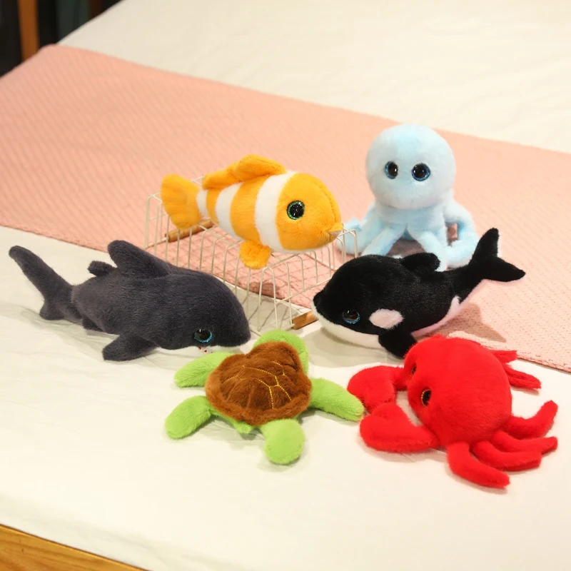 Peluche de animales marinos súper suave, tiburón y tortuga - imagen 5