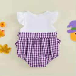 Body de Halloween para bebé niña con lazo y fantasma bordado