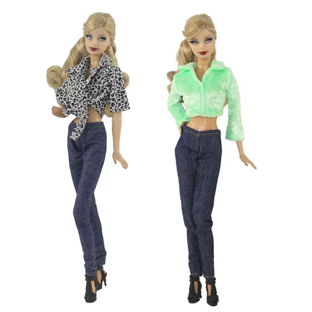 Conjunto ropa de muñeca festiva: pantalón y chaqueta - imagen 2
