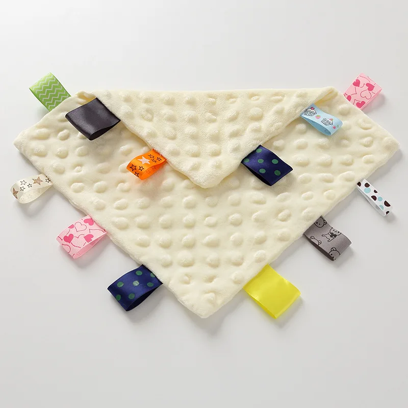Toalla sensorial Minky para bebé – Dibujo animado y dentición - imagen 5